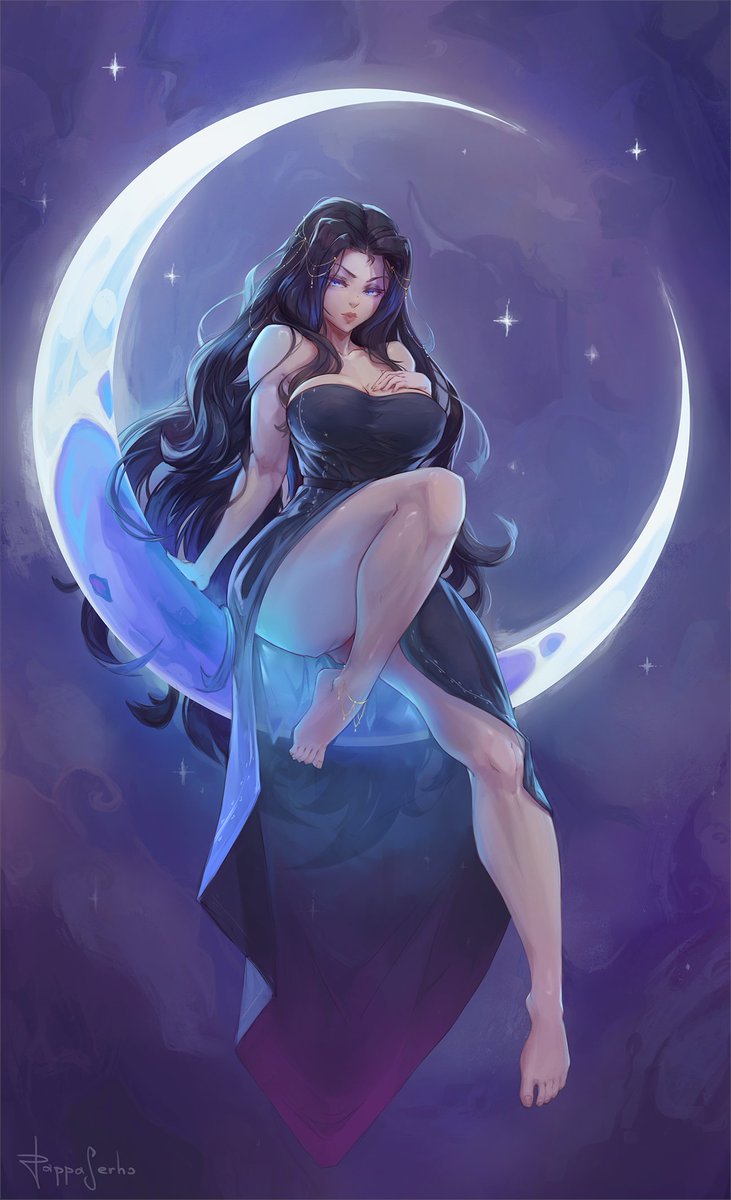 The Moon
OC commission for @/XiongSona