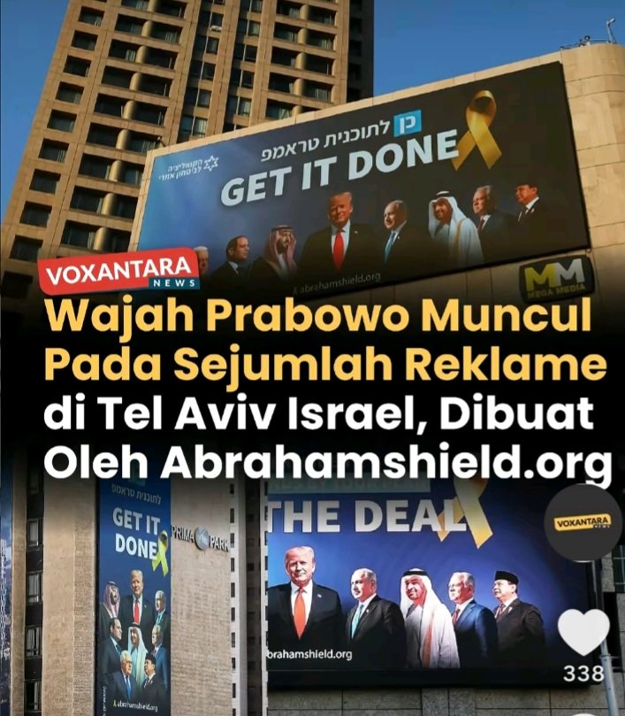 BuhaHtBalian's tweet photo. Apakah Israel akan menerima solusi dua negara seperti yang diusulkan Prabowo? https://t.co/kOHGIaI8Jr
