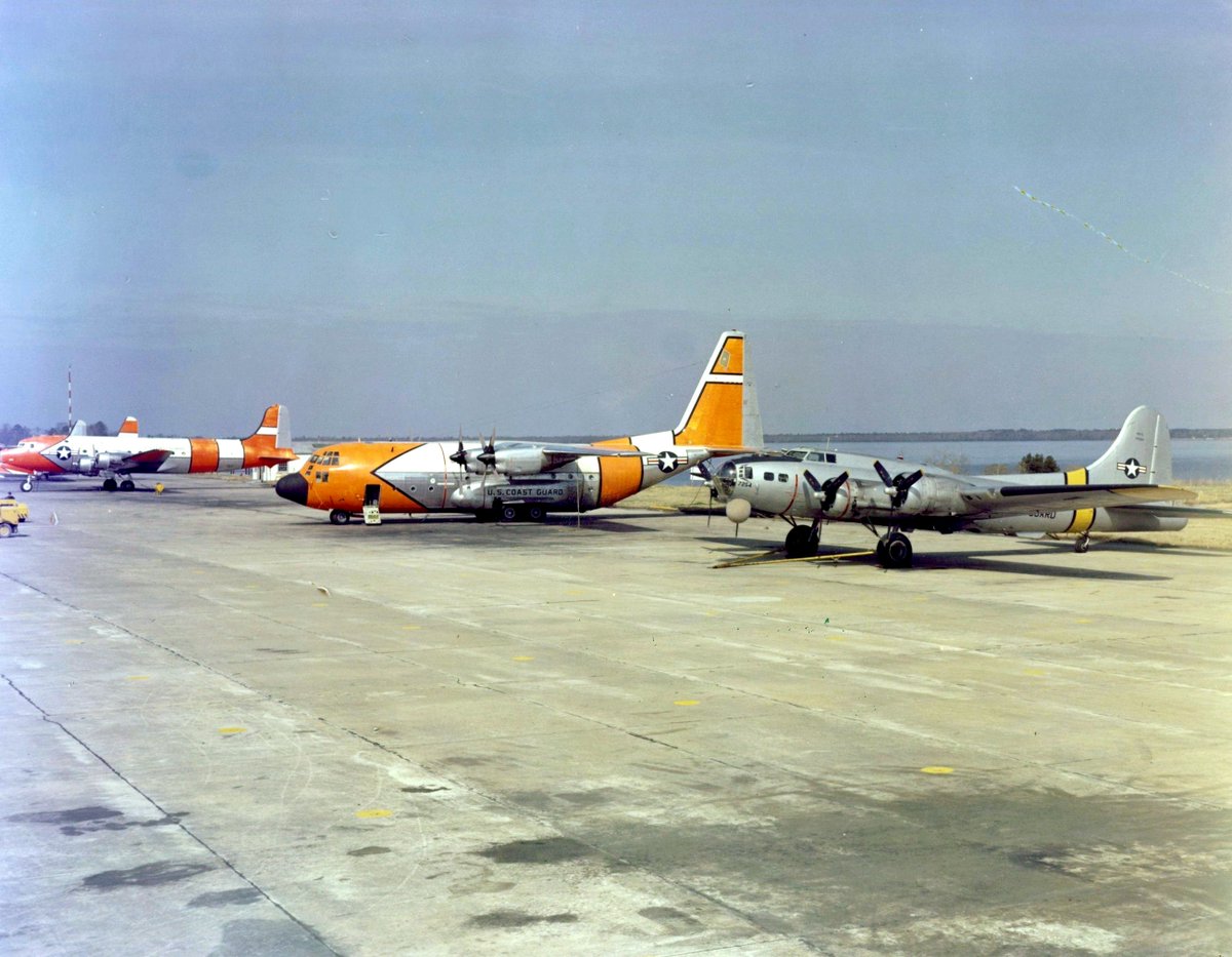 It still seems odd that the Lockheed C-130 was (for a short time) in service with United States Coast Guard at the very same time as the last Boeing B-17. The latter was still in use as a search and rescue aircraft.
