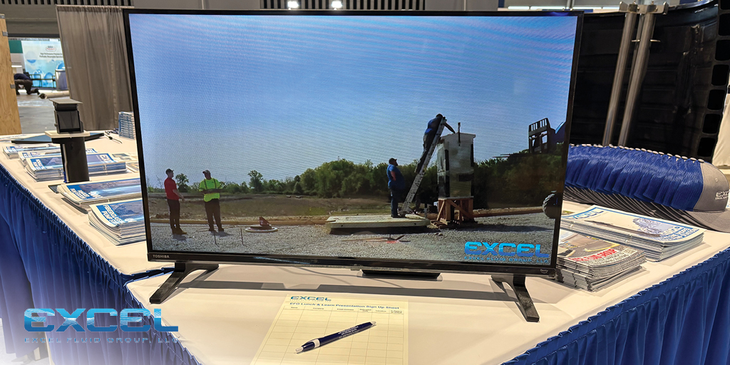 ExcelFluidGroup's tweet image. Experience the future of #pumpstation solutions with us at the @WEFTEC show at @McCormick_Place in downtown #Chicago. Stop by booth #6209 to see our live NoVault demo, explore our #HDPE wet well display, and get wet well calculations: hubs.li/Q03LgYRC0