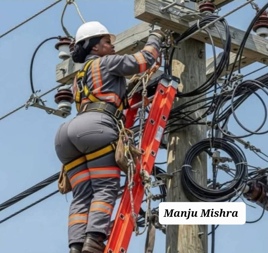 Strongest Women...
She Defines The Word "Men &amp; Women are Equal"....
Hats Off to her Dedication. 👏