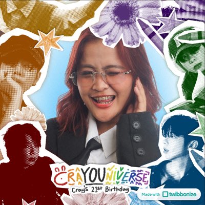 I am certified CraYOUniverse CRAYtizen! ✨🖍️

Use our 'CraYOUniverse Frame' on your PFP as we start our 2 WEEKS countdown before Cray's bday show event! 🎉

 🔗 twibbonize.com/crayouniverse

#CraYOUniverse #CrayAt21 #Aster_Cray