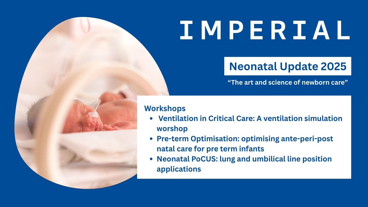Three exciting workshops for registered delegates on day 3 #neonatalupdate25

Don't miss out - book your place today 
bit.ly/NeonatalUpdate…

<a href="/DraegerNews/">Dräger</a> <a href="/InspHealthcare/">Inspiration Healthcare</a> <a href="/GEHealthCare/">GE HealthCare</a> 
<a href="/ChelwestFT/">Chelsea and Westminster Hospital</a> <a href="/LiverpoolWomens/">Liverpool Women's University Hospital</a> <a href="/GreatOrmondSt/">Great Ormond Street Hospital for Children</a> <a href="/GSTTnhs/">Guy's and St Thomas'</a> <a href="/EvelinaLondon/">Evelina London</a> <a href="/GSTTCharity/">Guy’s & St Thomas’ Charity</a>