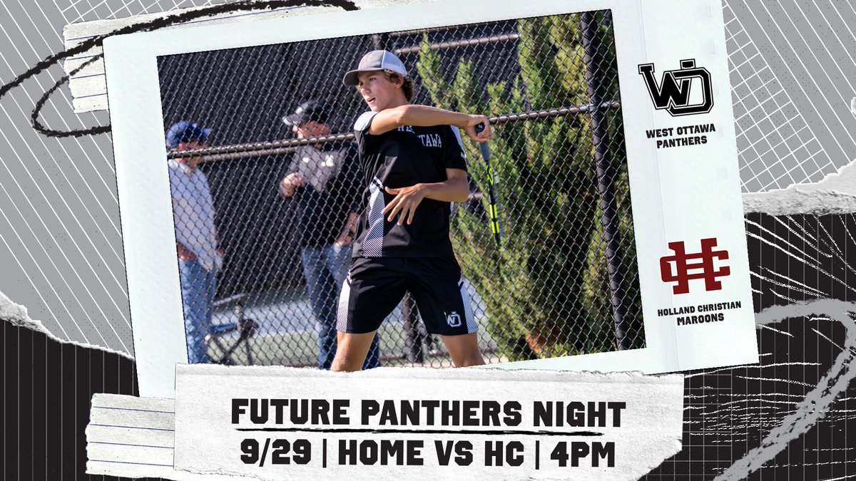 Last home duel match of the season as the varsity takes on Holland Christian at home. Both middle school teams will be joining us tonight to see the action as well! Going to be a great night! GO WO! <a href="/wopanthers/">West Ottawa Panthers</a>