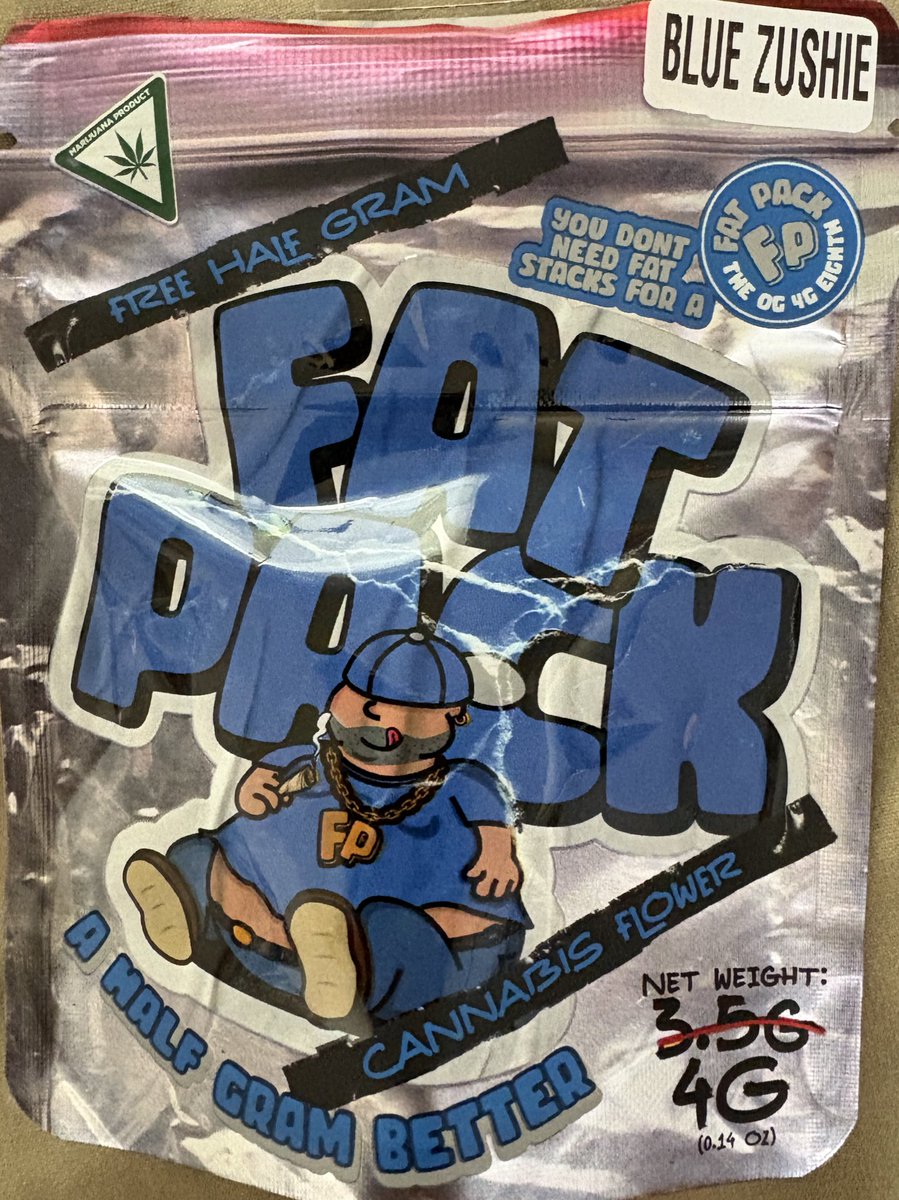 MovingP73543198's tweet image. “You don’t need fat stacks for a FAT PACK”

Blue Zushie 
27.4%THC
By #FatPack 
#MichiganTrees 

“The OG 4g 1/8th”