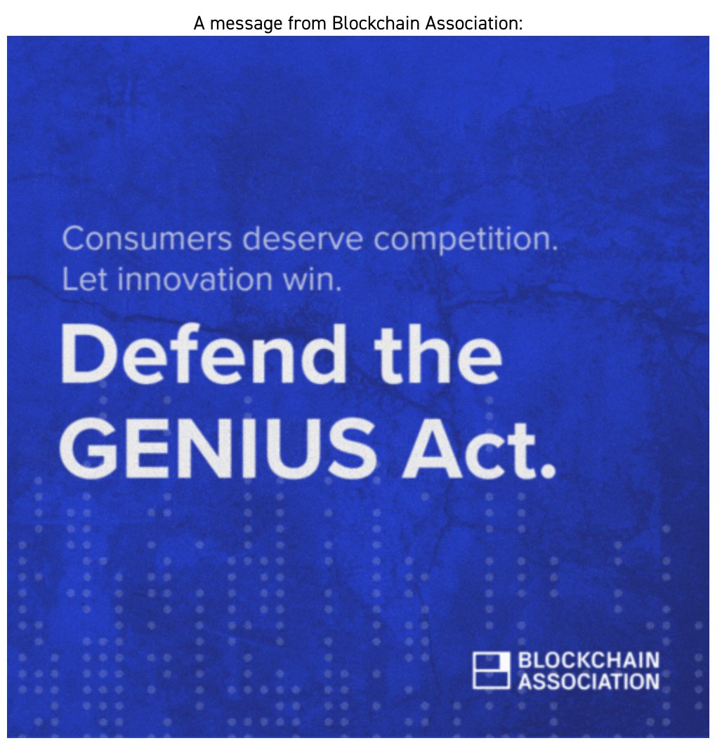 Blockchain Association tweet media