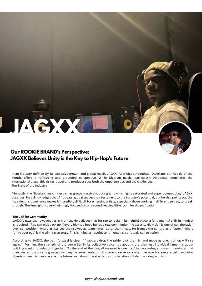 It was an amazing month with <a href="/06_JAGXX/">O6ix</a>, the ROOKIE BRAND OF THE MONTH - September Edition🌹❤️

<a href="/06_JAGXX/">O6ix</a>, what do you think of your days/weeks/month as the Rookie Brand? Your overall experience✊

Special S/O to all our sponsors and media partners ❤️ We’ve got an amazing village!