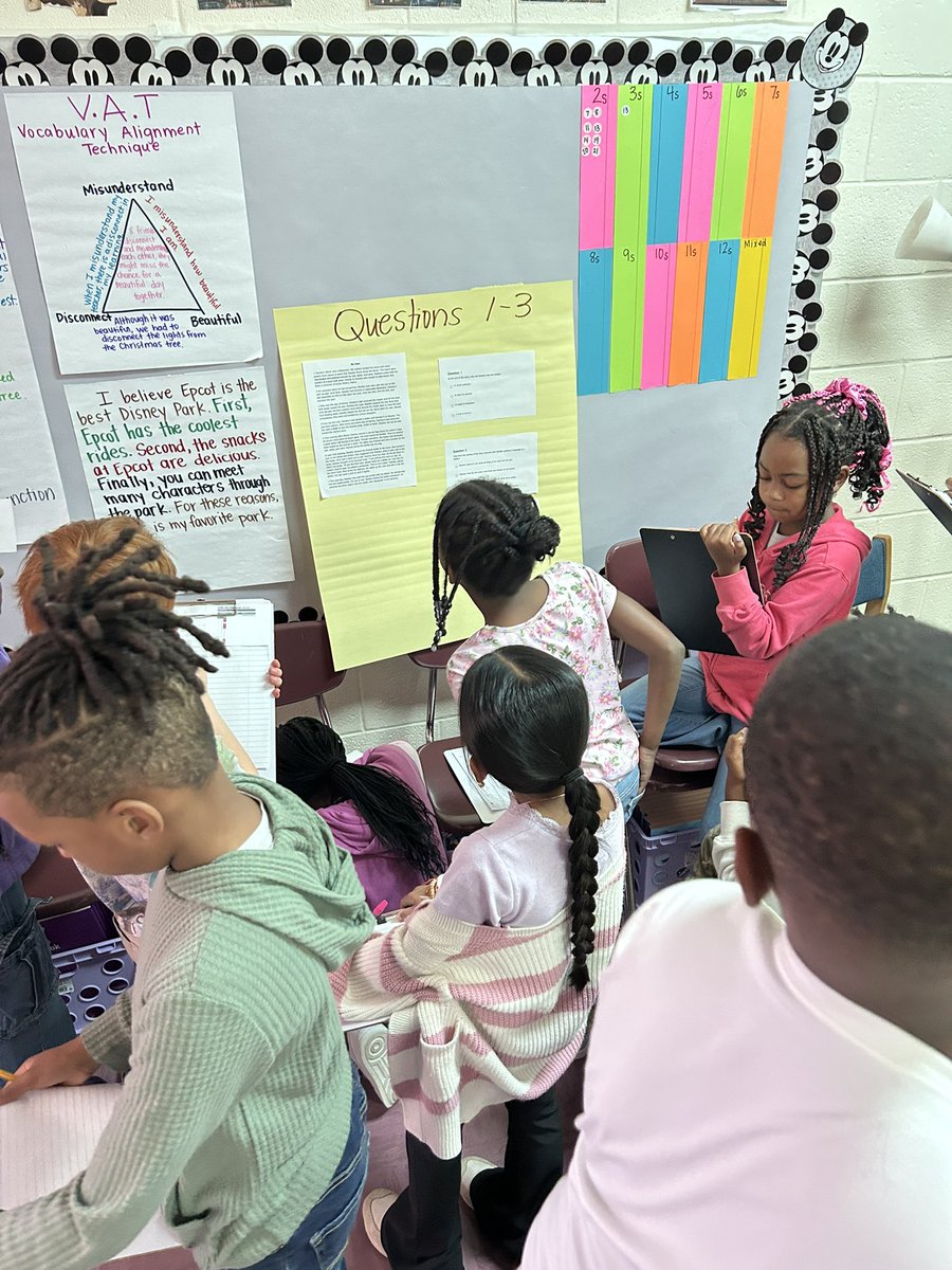 STOKEDTeaching's tweet image. Gallery Walks and Data Talks! Using our ELA Unit 1 Assessment to track our data and reengage in these standards. #UnlockPotential #WeAreRacers @RCE_HCS