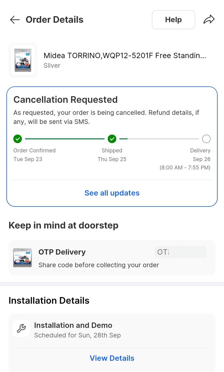 GreatDanton4's tweet photo. Scammer @Flipkart Ordered a dishwasher on Bigbillion day sale. Paid the unnecessary charges like Payment handling fee, offer handling fee, Protect promise fee. When the product went out for delivery from #Ekartlogistics, I got a delivery saying that customer rejected order. https://t.co/SM2ONR2ra0