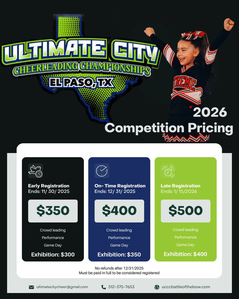 Ultimate City Cheerleading Championships tweet media