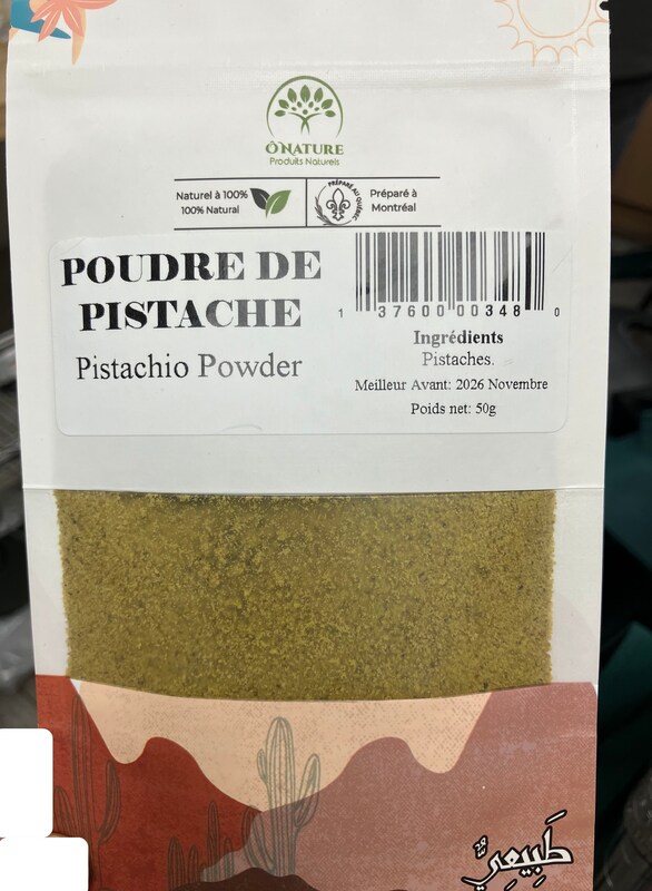 Mise à jour - Ne pas consommer de pistaches et de la poudre de pistaches vendues par l'entreprise Ô Nature, #Montréal ow.ly/rF4k50X3BUz