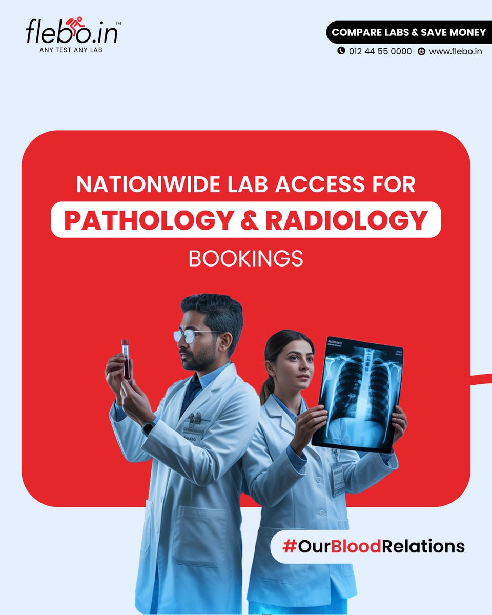 Get access to top labs across India for both pathology and radiology bookings, all in one place.🏥🫁🩻

Visit flebo.in or call 012 44 55 0000 ☎️

Share this post &amp; earn cash up to ₹5000* 💸🤑
*T&amp;Cs Apply

#Flebo #anytestanylab #AllReportsAlwaysAvailable #Trending