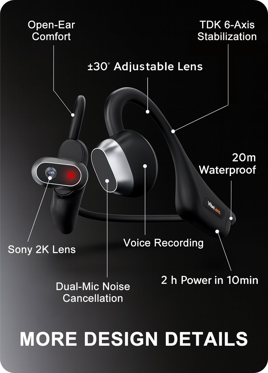 GoBuzzM's tweet photo. MusicCam — 1st AI Camera Headset That Sees, Hears & Thinks
https://t.co/GuxvD0NGlZ
#MusicCam #AICamera #AIHeadset #6AxisHD #WaterproofTech #LifelongAI #VideoCamera #UltralightDesign #OpenEarAudio #SmartHeadsets #InnovativeTech #VideoRecording #MusicListening #VoiceAssistant https://t.co/MLx1gXOJs8