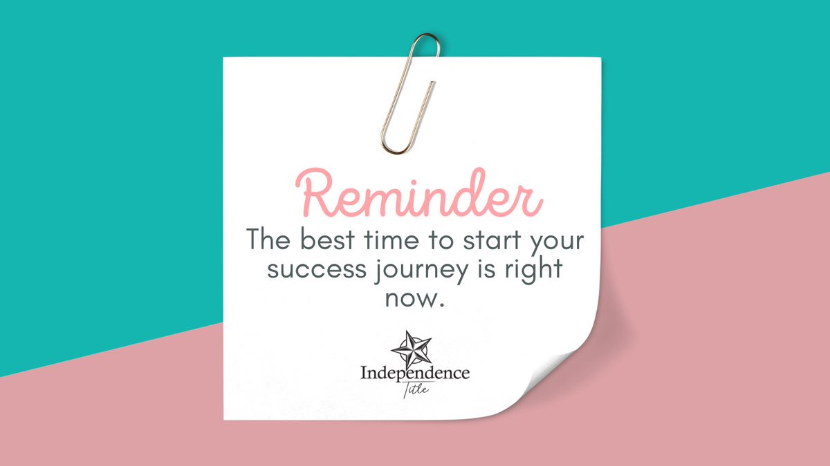 🏡✨ Motivational Monday ✨🏡

In real estate, action today leads to opportunities tomorrow. Make the call, learn the skill, show up — your future self will thank you. 💪

#MotivationalMonday #RealEstateSuccess #StartN