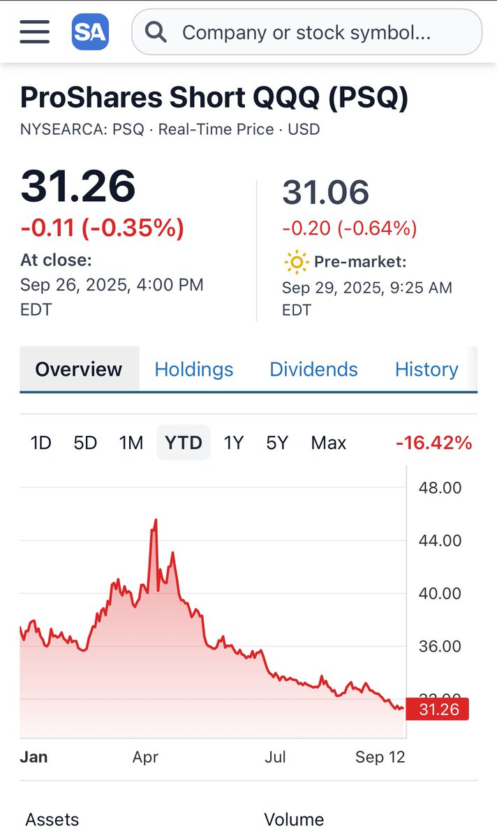 SAJ20000's tweet photo. 🚨 الصناديق اللي تربحك من نزول السوق: حكاية الـ Inverse ETFs

تخيل إنك داخل سوق مزدحم، كل واحد يصرخ: “السوق طالع! السوق نازل!”.

الناس كلها تفرح إذا الأسهم ارتفعت،، وتزعل إذا نزلت.

لكن فيه فئة قليلة، هادئة، جالسة تبتسم إذا السوق نزل.

ليه؟ 

لأن عندهم أداة مو كثير يعرفونها اسمها: Inverse ETFs.

طيب وش يعني Inverse ETF؟

عشان أبسطها لك:

•إذا السوق يضحك… هذي الصناديق تبكي.

•وإذا السوق يبكي… هذي الصناديق تضحك.

هي صناديق تتداول مثل الأسهم، لكن فكرتها إنها تمشي عكس اتجاه المؤشر.

يعني إذا S&P 500 نزل 1% اليوم، صندوق عكسي زي SH يطلع تقريباً 1%.

كأنك حاط مرآة قدام السوق، أي حركة يسويها ينعكس عندك بالعكس.

ليش يستخدمونها الناس؟

1.للحماية (Hedging):

تخيل عندك محفظة كبيرة مليانة أسهم شركات تقنية مثل $AAPL و $MSFT .

وجاك إحساس إن السوق بينزل بسبب خبر عن الفائدة.

ما تبي تبيع أسهمك (لأنك مستثمر طويل المدى).

تروح تشتري Inverse ETF مثل PSQ (اللي يعكس ناسداك).

إذا السوق فعلاً نزل، خسارتك في الأسهم تتعوض بالمكسب من الصندوق العكسي.

2.للمضاربة (Speculation):

فيه ناس يحبون المغامرة.

يشوفون خبر عن حرب، أو أزمة اقتصادية، أو حتى إشاعة عن ركود، يروح يركب الموجة على Inverse ETF يومين أو ثلاثة ويحاول يطلع مكسب سريع.

نجي للأنواع والأمثلة:

• $SH → عكس S&P 500.

• $PSQ → عكس ناسداك 100.

• $DOG → عكس Dow Jones.

وهذي تعتبر “النسخة العادية”.

لكن فيه نسخ أقوى يسمونها Leveraged Inverse ETFs وأخطر لأنها تستخدم روافع.

مثلاً:

• $SDS → يعطيك عكس مضاعف (2x) لـ S&P 500.

• $QID → يعطيك عكس مضاعف (2x) لناسداك.

• $SPXU → مضاعف 3x!

يعني لو S&P 500 نزل 1%، SPXU يطلع 3%.
بس انتبه ، والعكس صحيح. 

لو السوق طلع 1%، بتخسر 3%.

خطورتها وين؟

الـ Inverse ETFs مثل لعبة الملاهي: ممتعة إذا ركبتها صح وإجراءات السلامة مطابقة… خطيرة إذا مافيه إدارة للمخاطر وصيانة.

ليه؟

لأنها تشتغل بنظام Daily Reset، يعني تنعاد موازنتها يومياً.

وهذا يسبب حاجة يسمونها Compounding Effect.

•مثال حي:

تخيل السوق نزل 10% يوم، وطلع 10% اليوم اللي بعده.

نظرياً المفروض يرجع لمكانه، صح؟

لكن لو أنت ماسك Inverse ETF، بتلقى نفسك ما حققت نفس العكس اللي متوقعه، لأن الحساب يتراكم بشكل مختلف يوم عن يوم.

عشان كذا، هذي الصناديق تنفع للمضارب القصير (يوم - أسبوع).

لكن لو خليتها أشهر، بتاكل محفظتك.

نتذكر قصة من الواقع

في مارس 2020، مع بداية كورونا، الأسواق انهارت نزولاً سريعاً.

المستثمرين الخايفين انهبلوا، والأسهم قاعدة تنهار.

اللي كان ماسك SDS أو SPXU وقتها، قدر يربح مبالغ ضخمة بأيام قليلة.

لكن ، اللي طمع وخلاها كم أسبوع إضافي، خسر لأن السوق ارتد بشكل قوي بعد تدخل الفدرالي.

هذي القصة تثبت إن الصناديق العكسية زي السيف الحاد : إما تحميك، أو تجرحك.

✅ مزاياها

•سهلة التداول مثل أي سهم (ما تحتاج حساب مارجن أو خبرة بعقود الخيارات "الأوبشن" ).

•وسيلة سريعة للتحوط بدل ما تبيع محفظتك.

•تعطي فرصة تربح من أزمات السوق (وهي نادرة لكن مربحة).

❌ عيوبها

•خطيرة لو ما تعرف تستخدمها.

•غير مناسبة للاستثمار الطويل.

•الرسوم الإدارية أعلى.

•تتآكل قيمتها مع الوقت بسبب إعادة الموازنة اليومية.

بالنهاية

الـ Inverse ETFs هي أدوات ذكية وقوية.

تنفعك إذا تبي تتحوط أو تربح من نزول مؤقت.

لكنها ما تصلح “تخزين طويل”.

هي زي حبة pill مسكن قوي: تاخذها وقت الأزمة، وبعدها ترجع لوضعك الطبيعي.

لاحظ الشارتين يتبعون مؤشر ناسداك ، وكلهم عكس بعض ، واحد يرتفع مع المؤشر ، والثاني ينخفض.

والعكس صحيح 👍🏽 

👇🏽