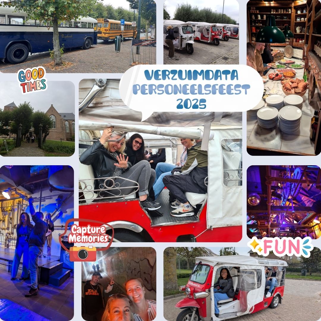 Het was er weer 1 voor in de boeken, het jaarlijkse personeelsfeest!
Hoogtepunt: In teams van collega's en partners scheuren in TukTuks en tegelijk ook nog een challenge doen: Hilarisch!!!