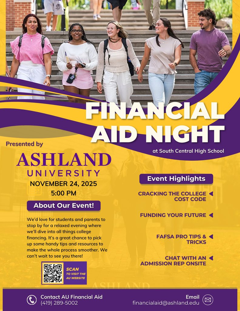 SCHSTrojanPride's tweet image. Please see the attached for our FAFSA night on Nov 24 at 5 pm.

Also see this link and attachment for info on FAFSA if your student intends to start the FAFSA process sooner.