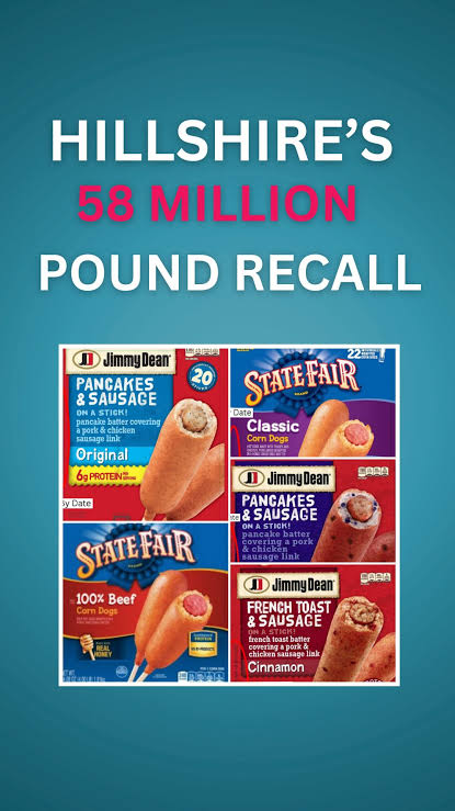 kathy81899's tweet photo. 🚨 Corn Dogs Recall! 58M lbs may contain wood pieces 😳 Check your stash! #FoodSafety
Get news link:https://t.co/mHOunQ5eZq https://t.co/bOENyvh3Ax