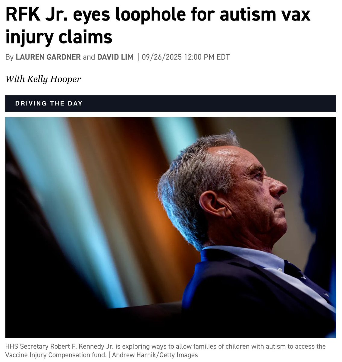 NVICLoeDown's tweet photo. "Vaccine Court" is Rigged, RFK Jr Could Change That
The addition of autism to "table injuries" for vaccines could change everything!
#Vaccines #Autism #VaccineInjury #VICP
https://t.co/GBiGToDHRI