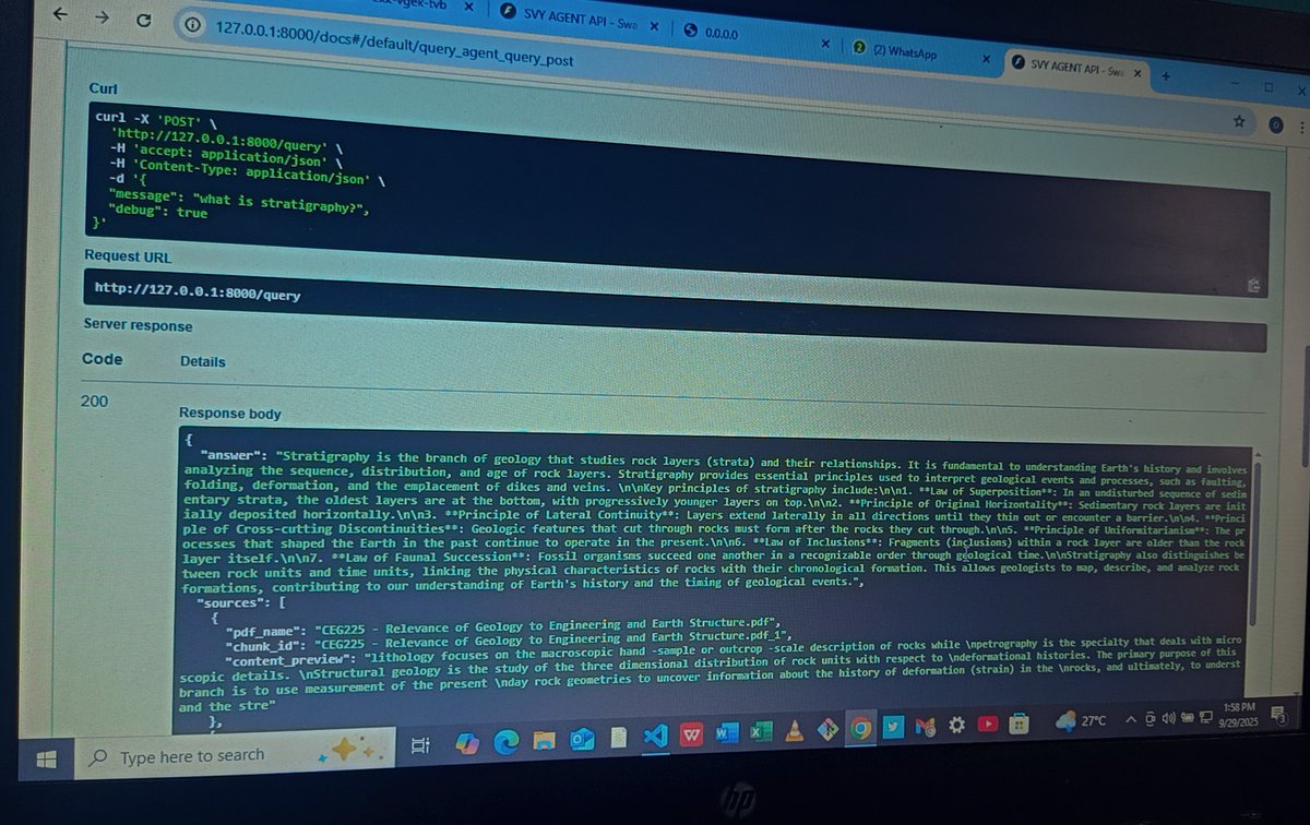 OpeyemiBolatit1's tweet image. Just finished running memory, context, and retrieval tests on my custom AI agent.
From conversation continuity  to pronoun resolution, context switching, and even edge cases… my AI agent handled it all very well! #AI 
 #BackendDevelopment
#LangChain
#buildinpublic