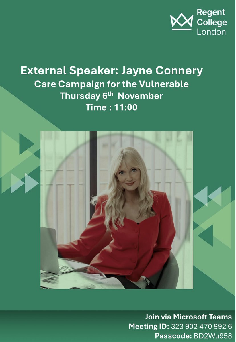 Look forward to talking to Heath and social care students - the future care workforce, on safety, dignity and transparency in care. <a href="/RegentCollegeHE/">Regent College London</a> <a href="/CareEngland/">Care England 💚</a> <a href="/EuropeanERA/">ERA Group - Europe</a> <a href="/SlaterGordonUK/">Slater and Gordon UK</a> <a href="/CareProtectLtd/">Care Protect Ltd</a>