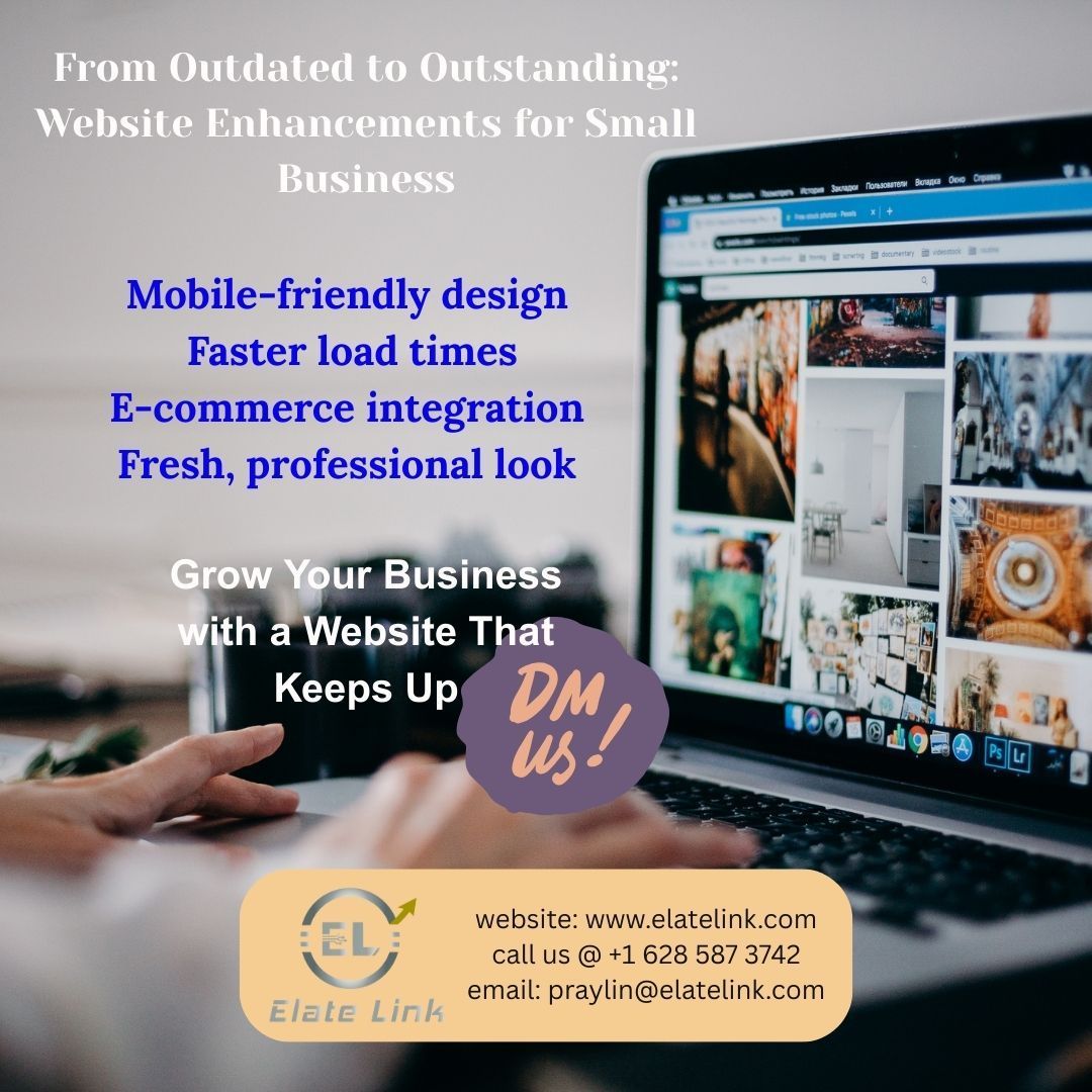elatelink's tweet photo. 🌐✨ Your website = your 24/7 salesperson.

Is it attracting customers—or collecting dust?

At Elate Link, we turn outdated sites into modern platforms that drive sales:
✔️ Mobile-friendly
✔️ Fast
✔️ E-commerce ready

📩 DM us today.

#ElateLink #SmallBusiness https://t.co/UWIVg2qHAt
