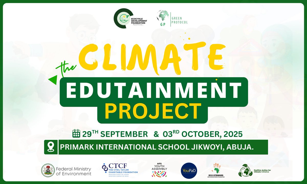 ecosteward1's tweet photo. What if climate education felt like play, not punishment?
Today we launch the Climate Edutainment (#ClimEd) Project—a revolution in how young people engage with climate change.
#ClimEd #ClimateAction https://t.co/GLD7rR1yys
