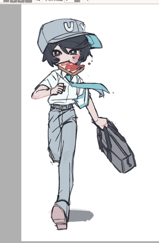 表で絵を上げてなさすぎるため、サ学ho4立ち絵ラフでも乗っけるか