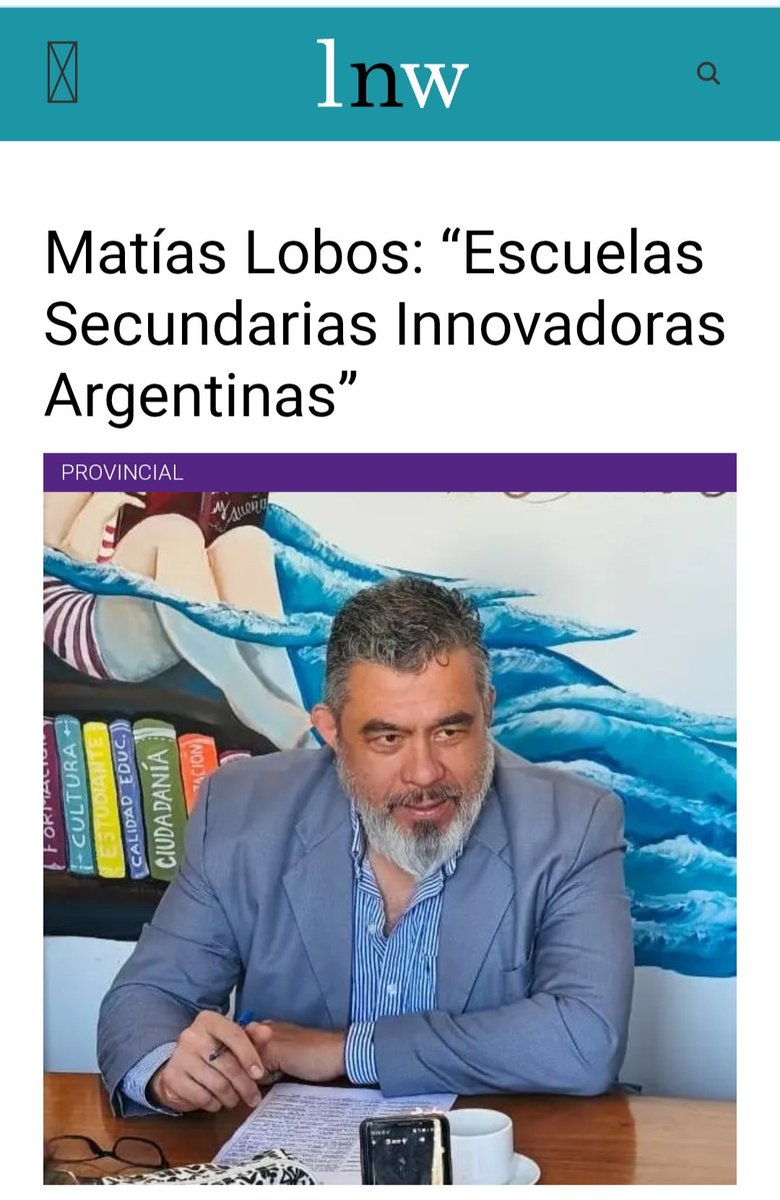 Les comparto la nota de <a href="/LaNoticiaWeb/">LaNoticiaWeb</a> 
lanoticiaweb.com.ar/matias-lobos-e…