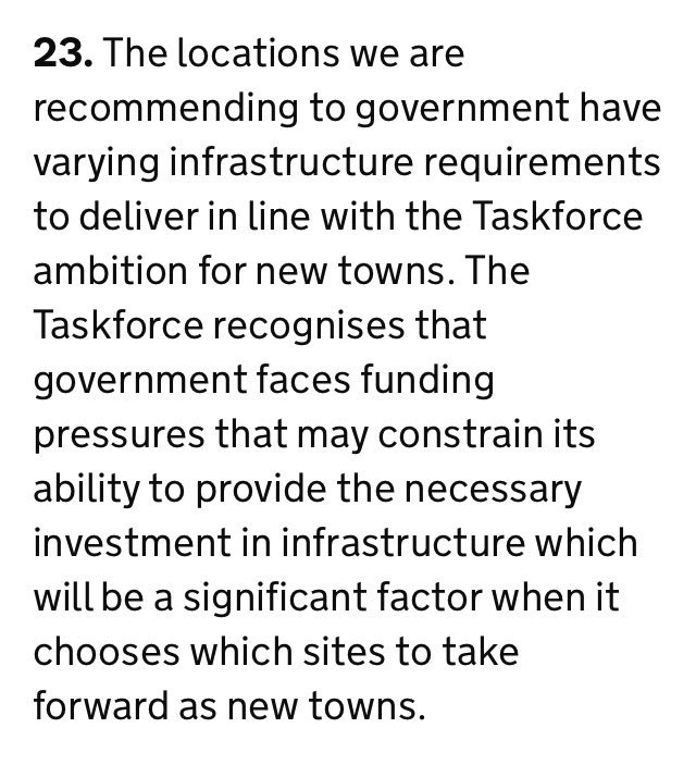 The Taskforce also recognises that, ‘the government faces funding pressures that may constrain its ability to provide the necessary investment in infrastructure which will be a significant factor…’ 3/3