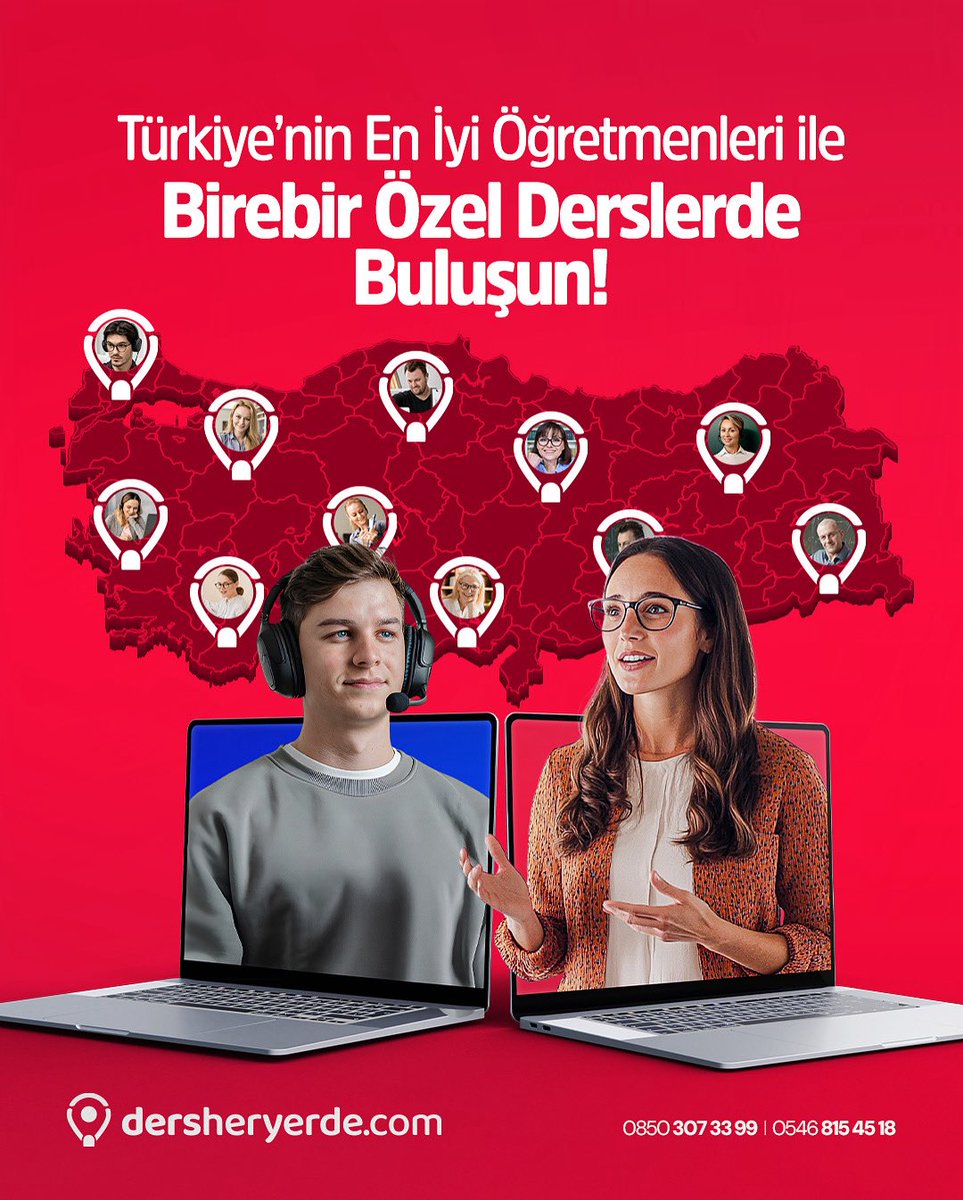 📍 Türkiye’nin dört bir yanından en iyi öğretmenlerle birebir özel ders ayrıcalığını keşfet!
🎓 İlkokul – Ortaokul – Lise – Üniversite Hazırlık
📘 Okul sınavları, LGS, YKS (TYT–AYT) ve daha fazlası için profesyonel birebir destek seninle!

🖥️ dersheryerde.com 👈🏻