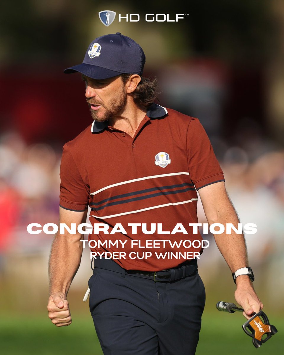 Congratulations to HD Golfer Tommy Fleetwood on winning the 2025 Ryder Cup! He was vital to team Europe with a 4-1 record and now has the highest career winning percentage (73.3%) among Europeans playing at least 10 matches! 

#hdgolf #hdsportsuite #rydercup #tommyfleetwood