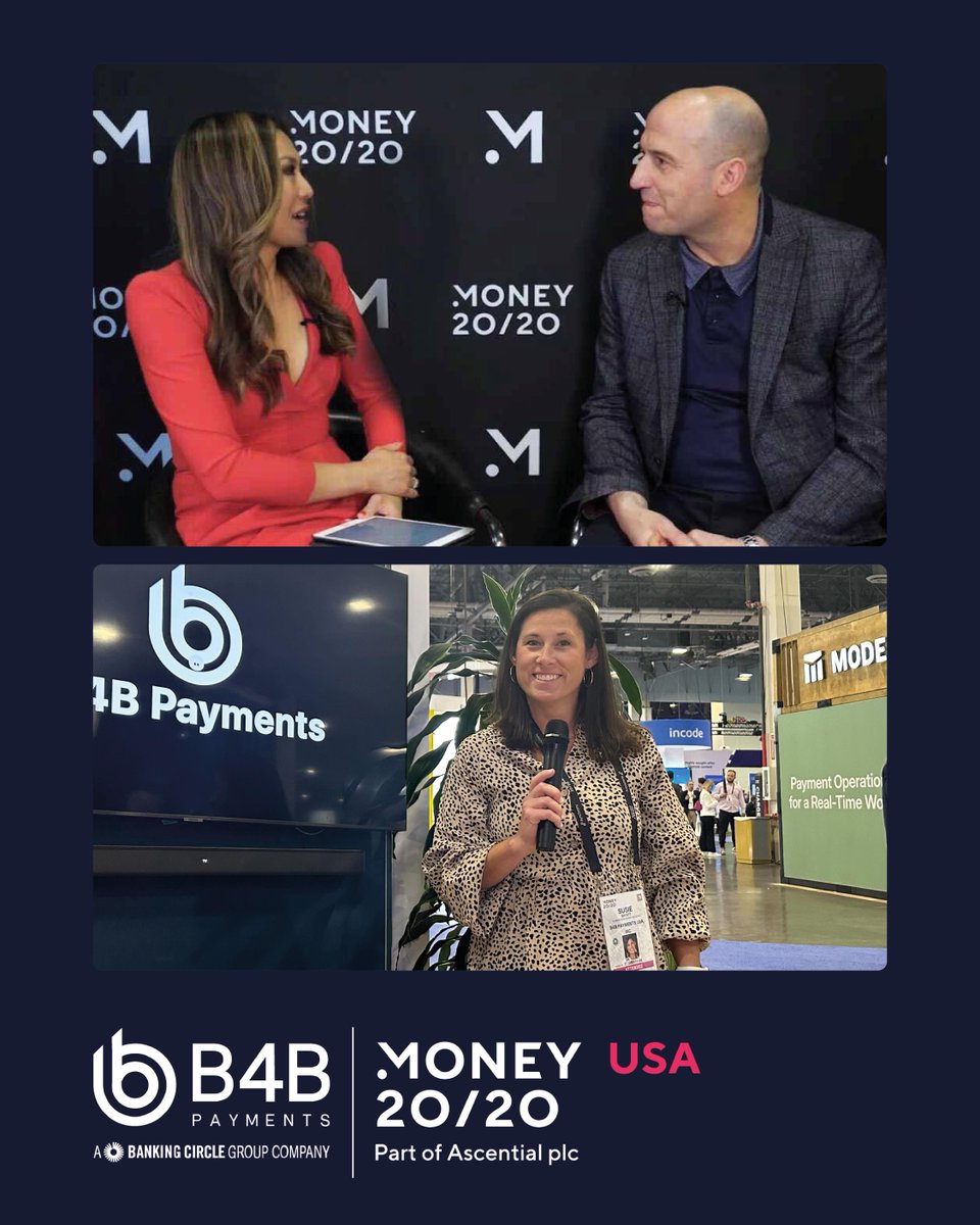 In a few weeks, we will be heading to Money 20/20 USA 🌎

Looking back on last year, we’re grateful to have been part of such an inspiring event.

Meet us this year: ow.ly/6RFG50X3xh3

Find us at the BC US Connections Lounge in the Money Hall 👋

#B4BPayments #Money2020USA
