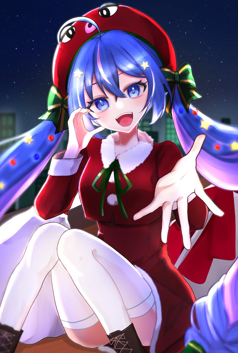 １２月です！サンタウナちゃん！
#音街ウナ 
#ウナ9周年イラストコンテスト 
#ウナート
charaforio.com/ja/content/01K…