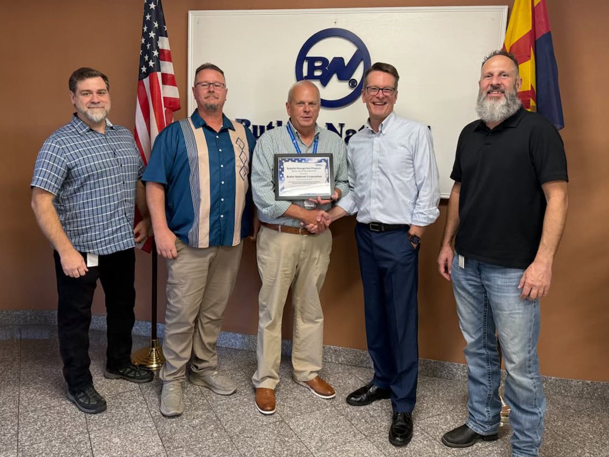 ButlerNational's tweet photo. We are proud to share that the BNC Tempe-Special Mission Electronics team has been recognized with the prestigious Northrop Grumman Corporation Silver Award!
  
This honor highlights our team’s outstanding quarterly performance in quality, delivery, and customer satisfaction. This achievement reflects the dedication, expertise, and commitment of our Tempe team in delivering high-quality products and supporting customer success.
 
👏 Congratulations to our Tempe team for this well-deserved recognition!
 
🔗Read more: https://t.co/0H5cMshL4C
 
 #ButlerNational #SpecialMissionElectronics #TeamExcellence #Quality #Innovation #CustomerSuccess #Award $BUKS