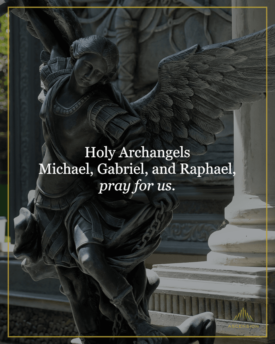Happy feast day of the Archangels St. Michael, St. Gabriel, and St. Raphael!