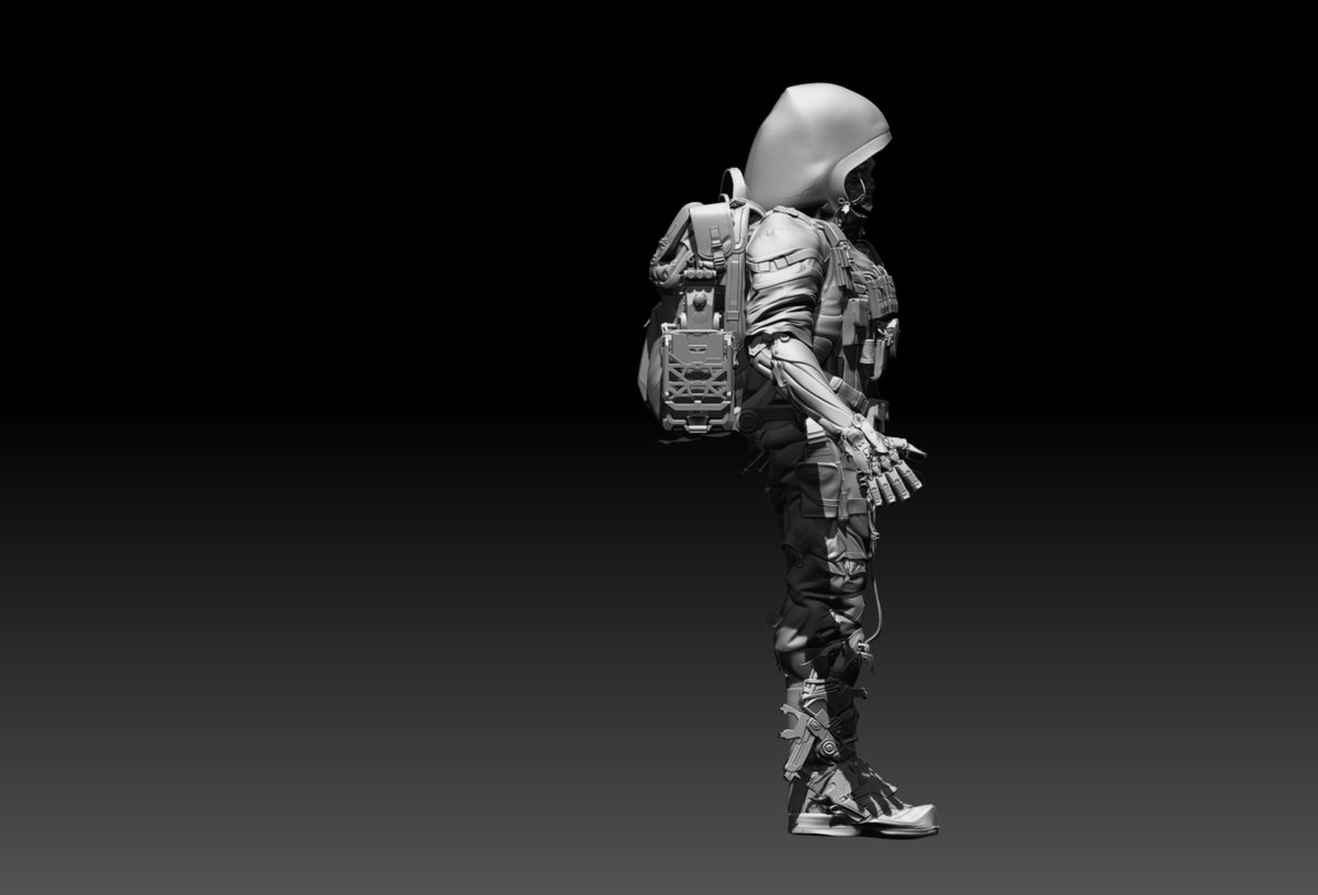 CyrilLavanant's tweet photo. I'm trying to create a full character with AI Hunyuan3d 3.0 and Zbrush.

#hunyuan3d #ai #zbrush https://t.co/2OuIHbXxQA