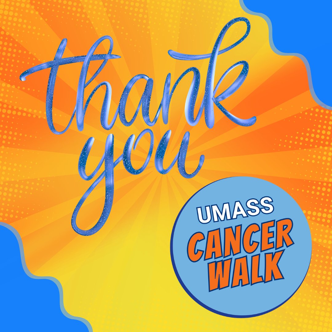 Thank you to our fundraisers, walkers, sponsors and volunteers who came out in support of the UMass Cancer Walk yesterday! Your dedication means the world to us. Together, we’re advancing cancer research.  🧡

Donations can be made until Dec. 31, 2025: ow.ly/izGw50Wu1NW