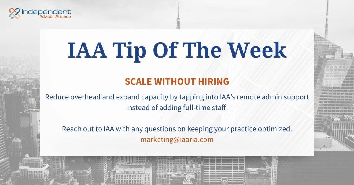 independentaa's tweet image. Want to grow your practice without growing your payroll?

Tap into IAA’s remote admin support for scalable, cost-effective growth.
🔗 hubs.la/Q03HPgRz0

#WeAreIAA #RIA #AdvisorSupport #AdminHelp #FinancialAdvisors