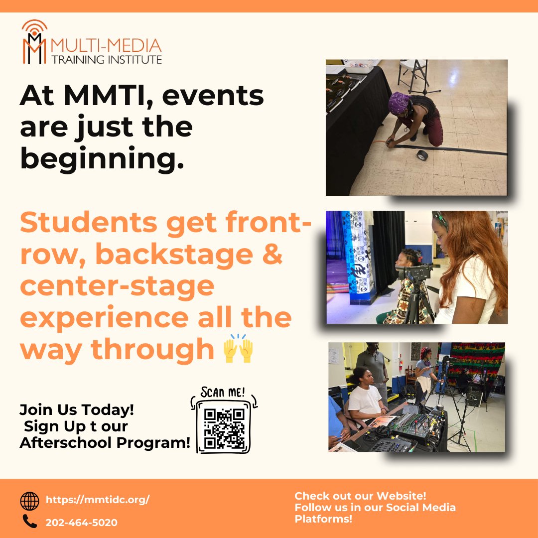 mmtidc's tweet image. ✨ At MMTI, events are just the beginning.
Our students gain front-row, backstage & center-stage experience every step of the way! 🎭🙌
👉 Want to be part of the journey? Join us at MMTI today!
#MMTI #TrainingTomorrowLeadersToday #MediaArts #StudentExperience #BehindTheScenes