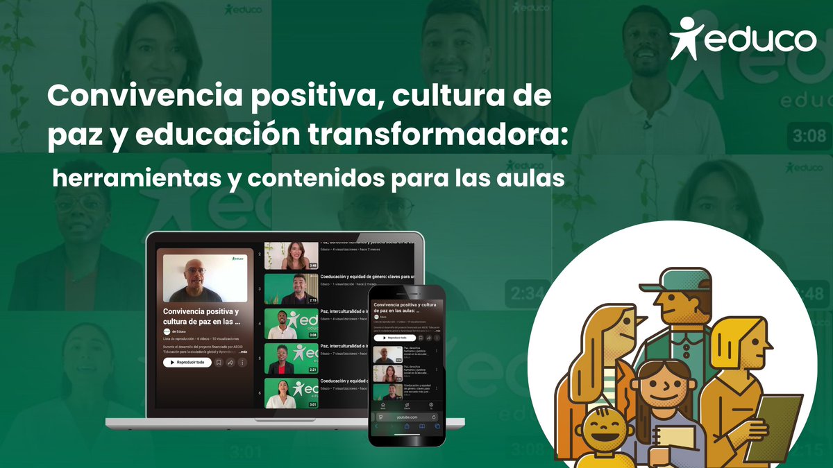 🔊Celebramos Laboratorios por la Paz con niños y adolescentes.

🧩Paz, DDHH, género, inclusión y coeducación en el centro del debate educativo.

💡Con voces expertas y herramientas para transformar la escuela.

🎥Mira los videos: youtube.com/playlist?list=…

Con el apoyo de <a href="/AECID_es/">AECID</a>