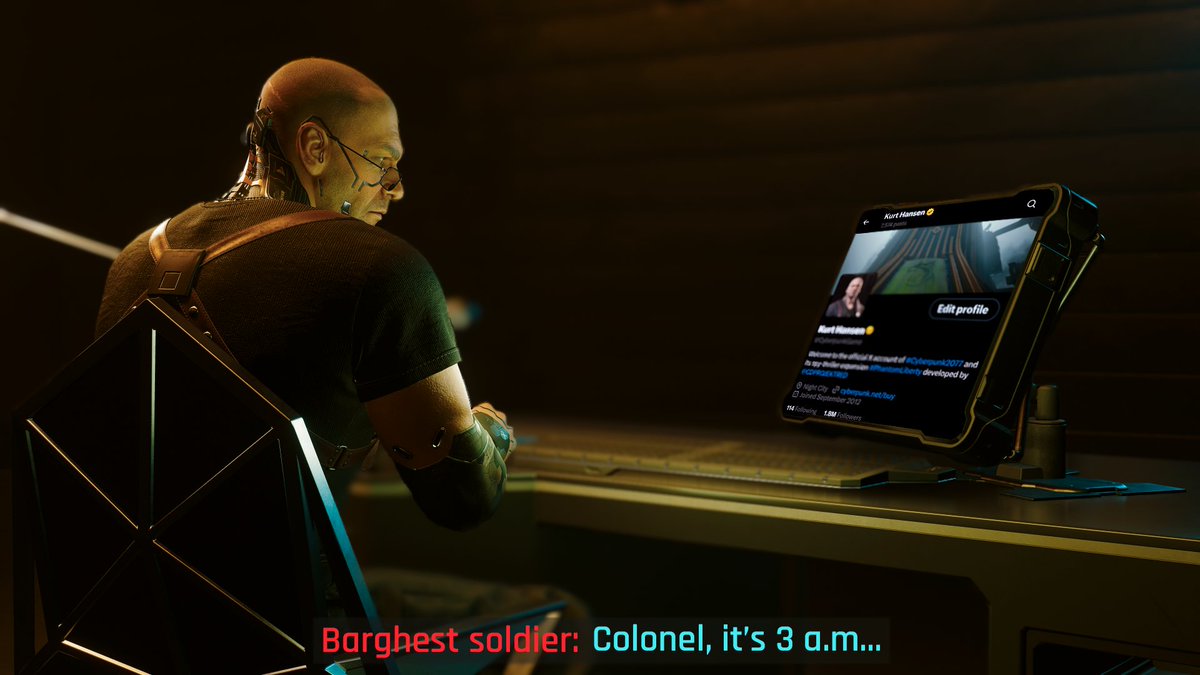 Exclusive footage of Kurt's taking over <a href="/CyberpunkGame/">Cyberpunk 2077</a> account has been revealed to the public! 

#Cyberpunk2077