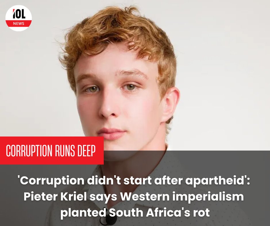 IOL's tweet photo. Activist Pieter Kriel has delivered a blistering critique of South Africa's political and economic failures, arguing that corruption is rooted in both colonial history and the ruling ANC's modern mismanagement.
#CorruptionCrisis #ANCFail #EconomicCollapse #ColonialLegacy #PieterKriel
Read on https://t.co/ArfufRhsL1