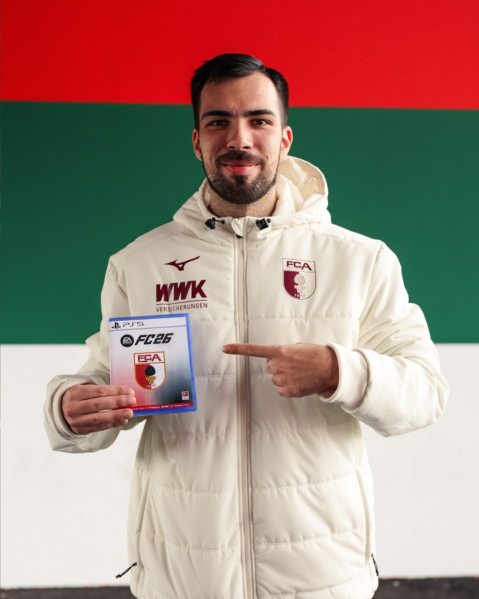 𝐆𝐞𝐰𝐢𝐧𝐧𝐬𝐩𝐢𝐞𝐥! Bock auf das neue #FC26? 😏 Wir verlosen es 4️⃣x an Euch! 
Was ihr tun müsst:👇
1️⃣. <a href="/fca_eSports/">FC Augsburg eSports</a>  folgen🤝
2️⃣. Eure Konsole kommentieren 
3️⃣. Beitrag reposten
Teilnahmeschluss: Mittwoch, 01.10.2025, 18.00 Uhr.
Viel Erfolg! 🍀
#FCAeSports #FCA #Gewinnspiel