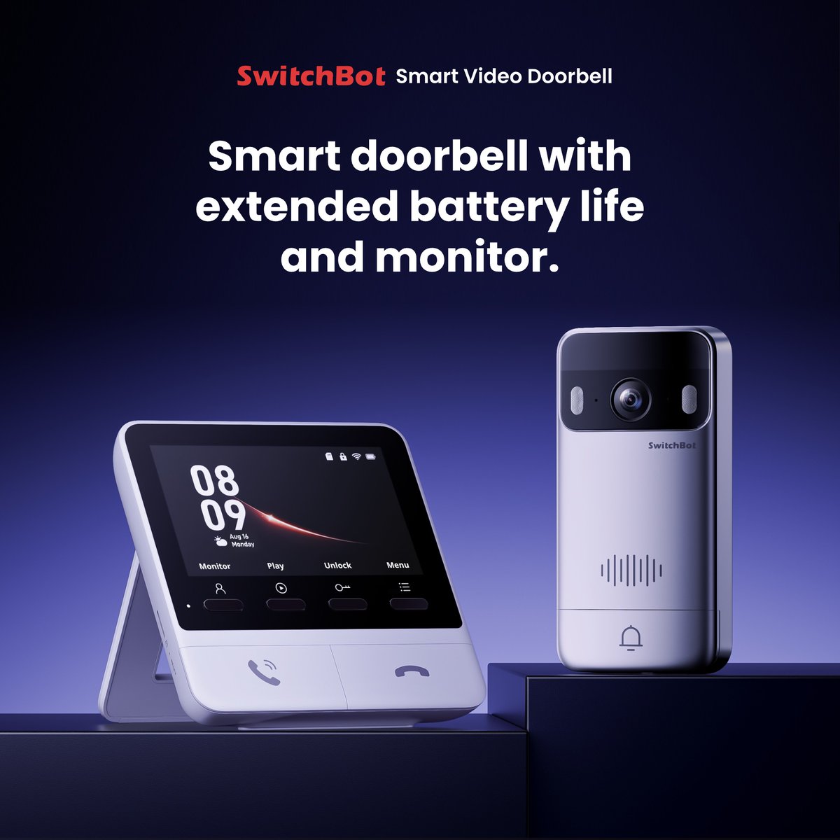 SwitchBot's tweet image. Never miss a visitor with the SwitchBot Smart Video Doorbell! 🎥
See, hear, and talk to anyone at your door—anytime, anywhere. Smart alerts and 2-way audio keep your home safe and connected.

Get yours now:  geni.us/AMblo5
#SwitchBot #SmartVideoDoorbell #HomeSecurity