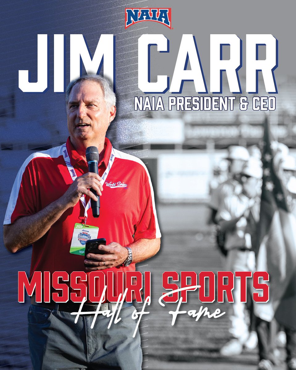Avila Athletics would like to congratulate <a href="/NAIA/">NAIA</a> President and CEO Jim Carr on his upcoming induction into the Missouri Sports Hall of Fame! #TheRightWaytoPlay