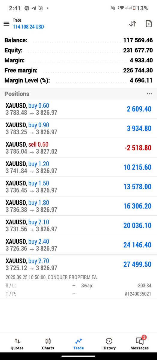 expert83943's tweet image. 🔥 Conquer PropFirm EA Trades Smart With Recovery Mode – Turning Every Move Into Profit 🚀📈

📩 Join Here 👉 t.me/+qFtkGV1AmwVkO…

#ConquerPropFirmEA #ForexTrading #GoldSignals #XAUUSD #PropFirmEA #TradingBot #SmartTrading #RecoveryMode #PassiveIncome #ForexSignals #FundedAc
