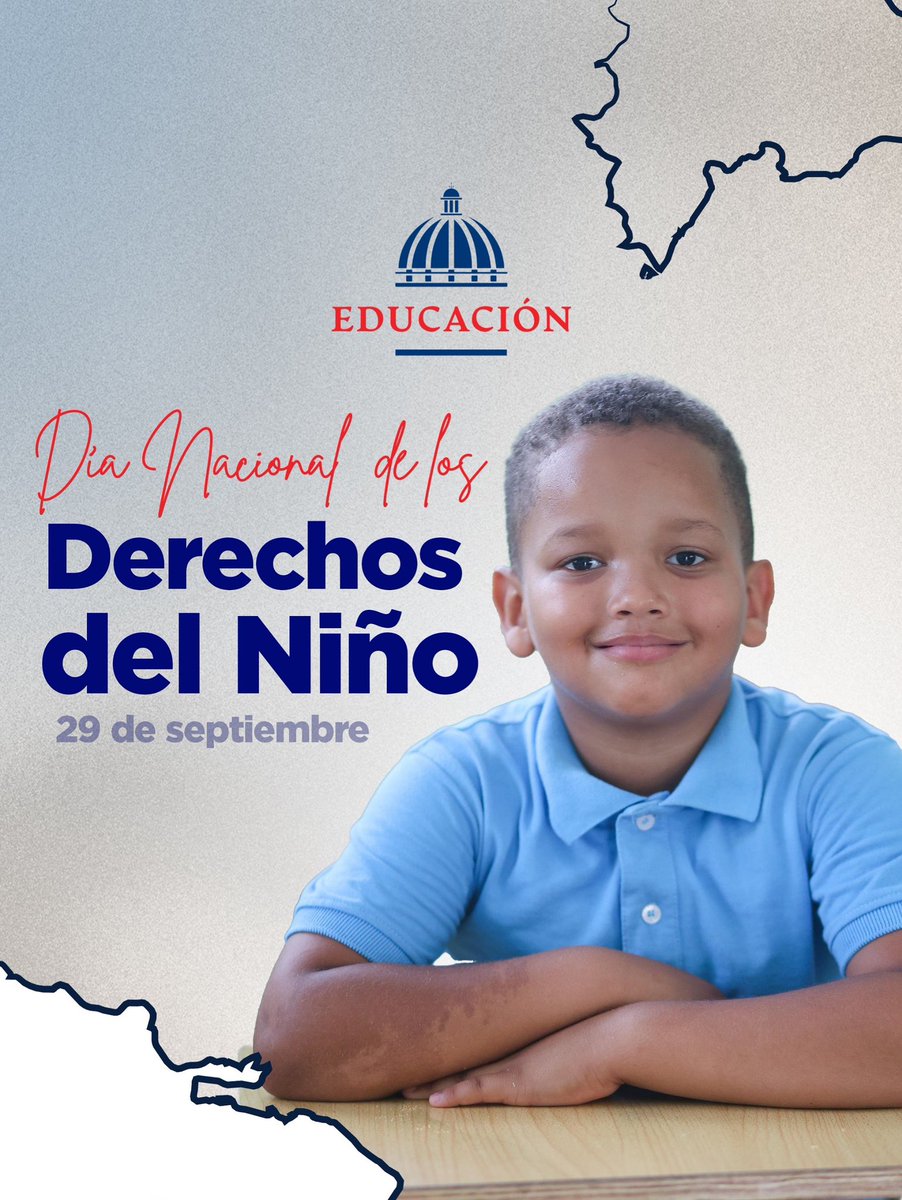 EducacionRDo's tweet photo. ¡Día Nacional de los Derechos del Niño!

Cada niño merece crecer en un entorno de amor y respeto.

Hoy reafirmamos nuestro compromiso de acompañarlos con oportunidades hoy y esperanza para su mañana. ✨ https://t.co/vXZMthgtSp