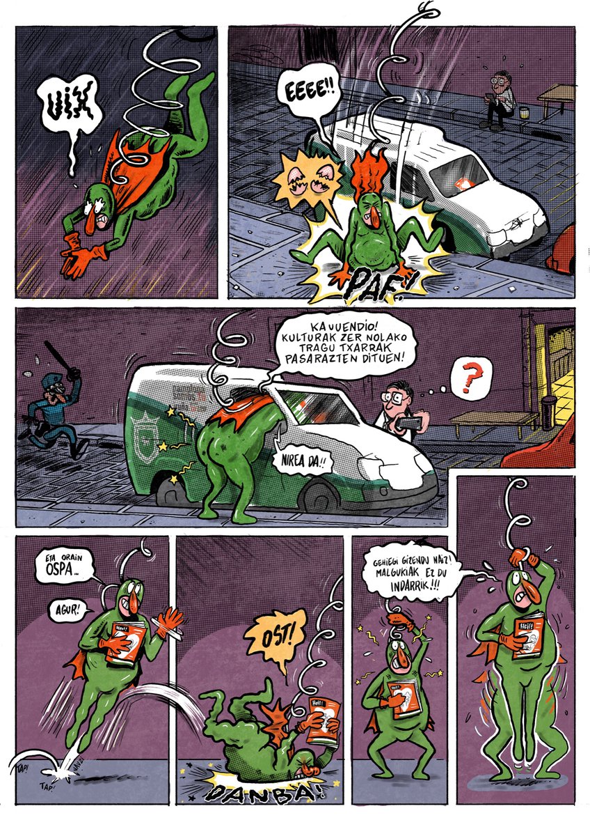 Gaur Euskal komikiaren eguna dela, Jokin Larrearen Musgoman pertsonaia erreskatatu dugu berriki Heil! Fantzinean. Erosi, marraztu edo lapurtu... Baina kontsumitu Euskal komikiak!
#EuskalKomikiEguna