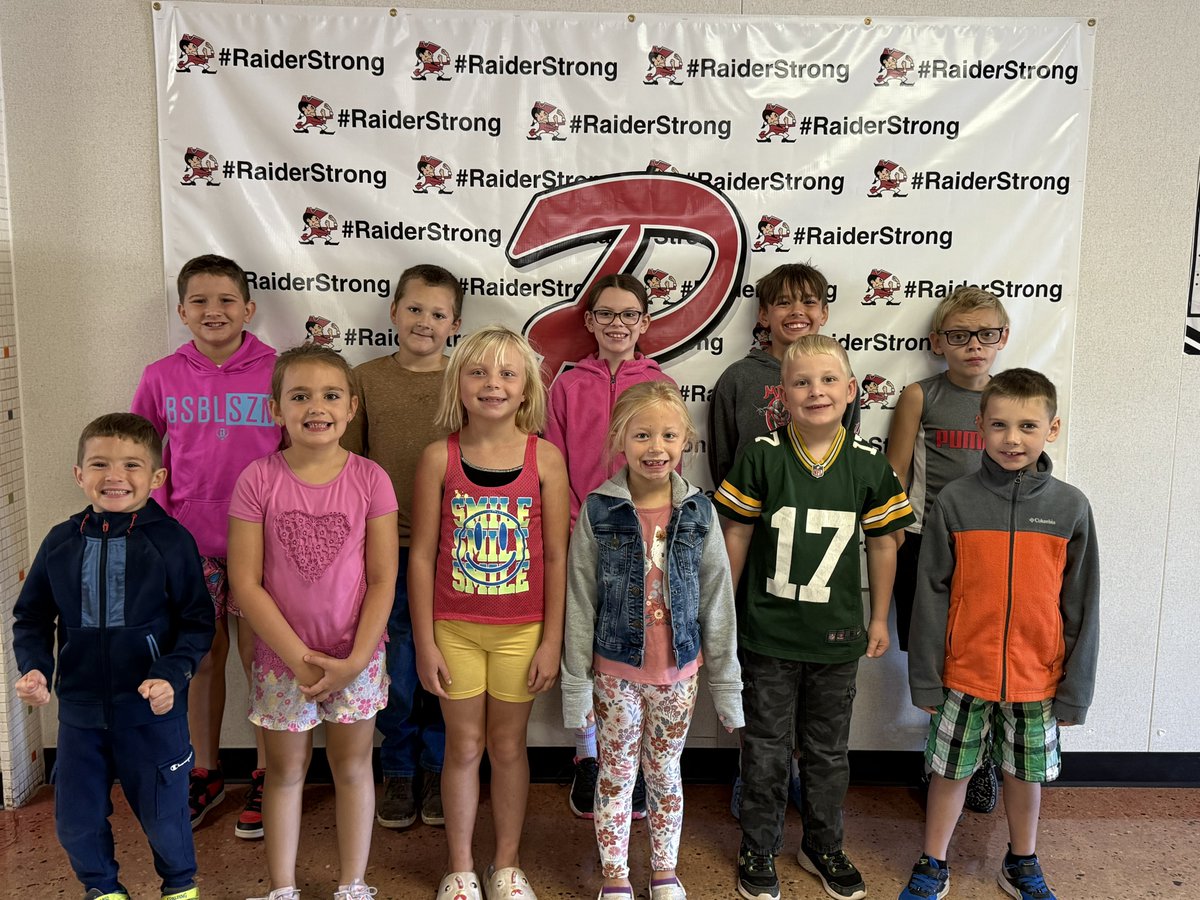 Check out our REMARKABLE RAIDERS for September. Lillian and Sophia are missing from the photo. #RaiderStrong